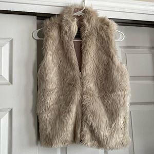 Faux fur vest